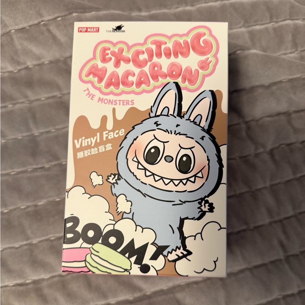 Pop Mart Exciting Macaron Vinyl, Sesame Bean Labubu brand new! Sealed!